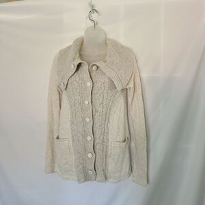 Anthropologie |‎ Northam Cottage Wool Blend Cardigan sz M